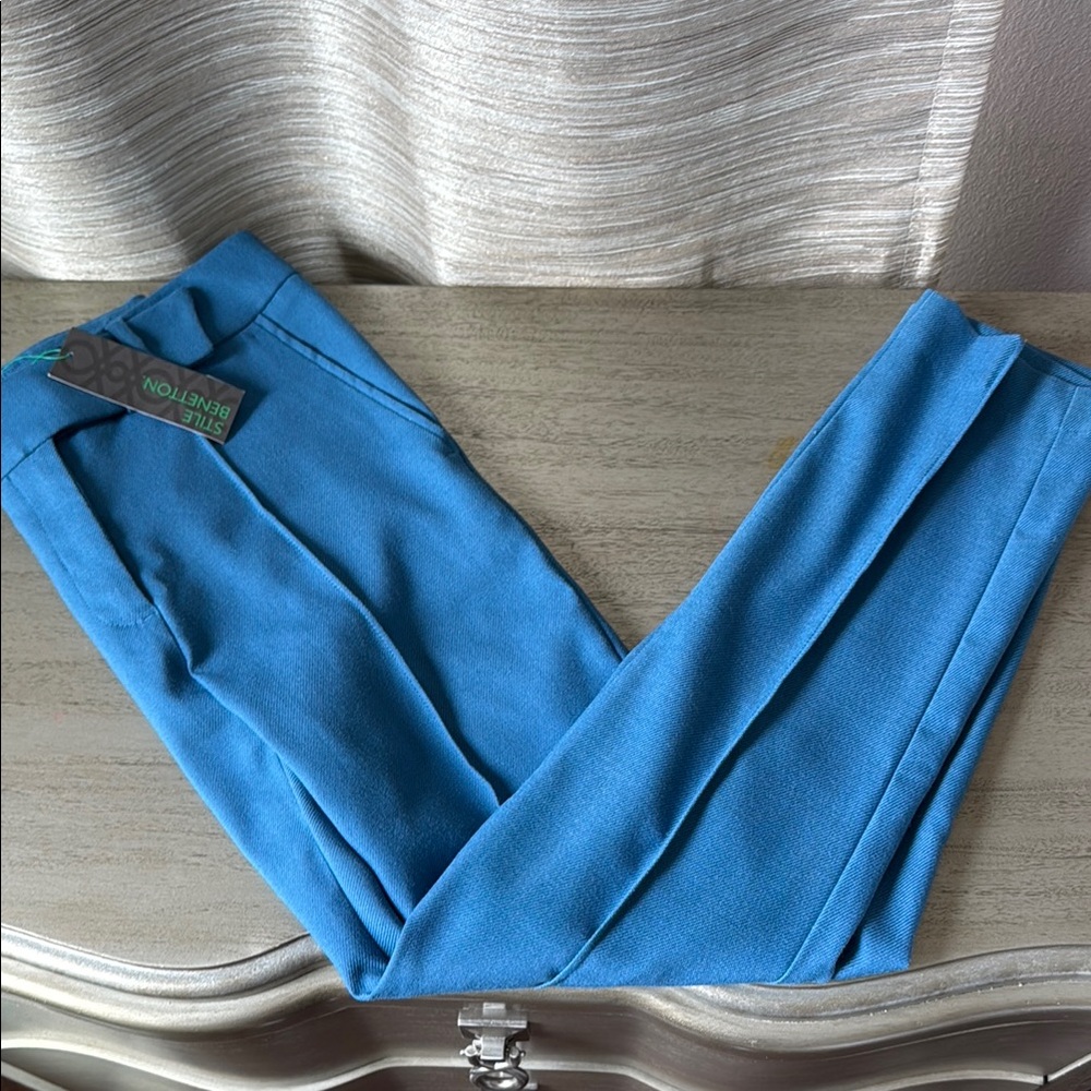 United Colors Of Benetton Blue Cropped Pants